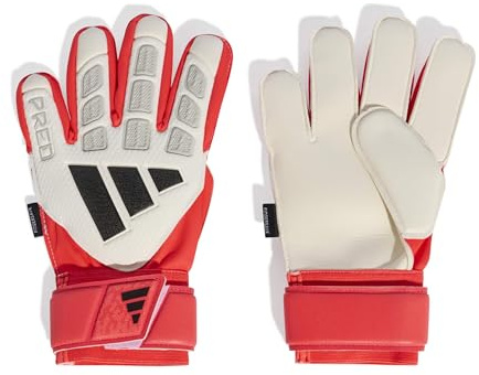adidas Unisex Gl Match Fingersave J, White/Lucid Red/Black, 5
