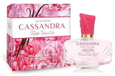 JEANNE ARTHES - Profumo Donna Cassandra Rose Vaniglia - Eau de Parfum - Flacone spray 100 ml - Made in France à Grasse