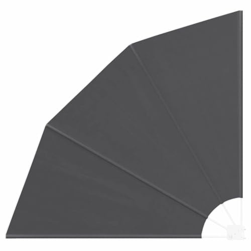 KTHLBRH Pantalla de Privacidad para Balcón con Protección UV y Ajuste Manual – Ideal para Terrazas y Jardines, Diseño en Forma de Abanico, Sombra y Privacidad