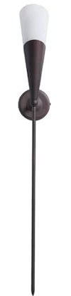 Lindby Wandleuchte, Wandlampe Innen Estelle (Retro Vintage Antik) in Braun aus Glas (1 flammig E14) - Wandfackel Wandstrahler Wandbeleuchtung Schlafzimmer/Wohnzimmer Flurleuchte