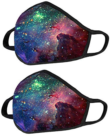 BeatBasic Fashion Cotton Dust Face Mask Cute Galaxy Cloth Cover Mouth Face Protection for Women Men
