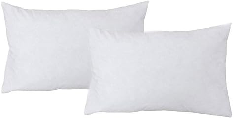 Stödjande 50 cm x 75 cm kvalitet maskintvättbar PET-fiberkudde fyllmedel i vitt