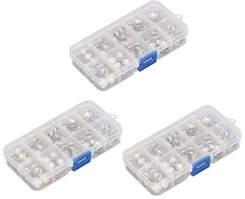 Cyrank Kein Nähen Blusenknöpfe, 150 Stück Damen Hemd Brosche Knöpfe Abdeckknopf Kleine Sicherheitsnadeln für Kleidung Kleiderzubehör(#2)