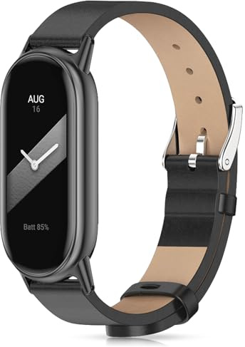 Xisair Läderarmband Kompatibelt Med Xiaomi Mi Band 8 Och 9 - Ersättningsarmband Och Tillbehör För Smart Band