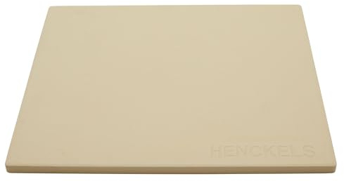 HENCKELS BBQ Pizza Stone for Oven and Grill, Cordierite Baking Stone for Crispy Crust, Heavy Duty Ceramic Stone for Outdoor Pizza Cooking, White