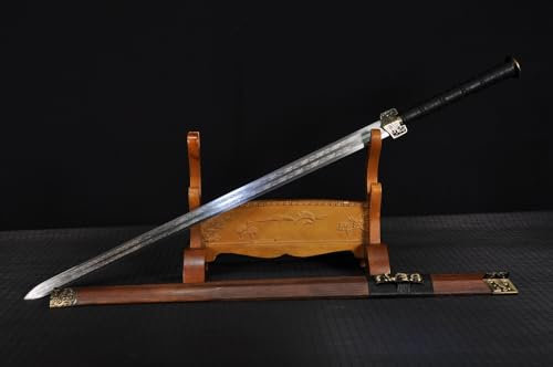 TEERMA 42 Zoll China Handmade Schwert aus Hohem Mangan Stahl scharfes und echtes Katana China Schwert JD004