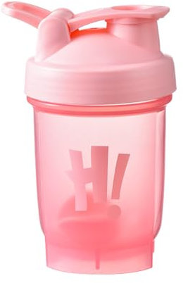 Vllcsla Botella Mezcladora para Batidos de Proteínas Pequeña Botella Agitadora de Proteínas de 350 ml sin BPA y a Prueba de Fugas con Bola Mezcladora y Medidas, Botella de Agua Inodora