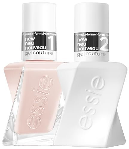 Essie Perfect Nude Nail Polish & Top Coat Kit: Fairy Taylor + Top Coat, Gel-Like Nail Polish, Lasts Up To 15 Days, With Flex.e Gel Technology, No Chipping, Glass-Like Shine, Vegan Formula, Gel Couture