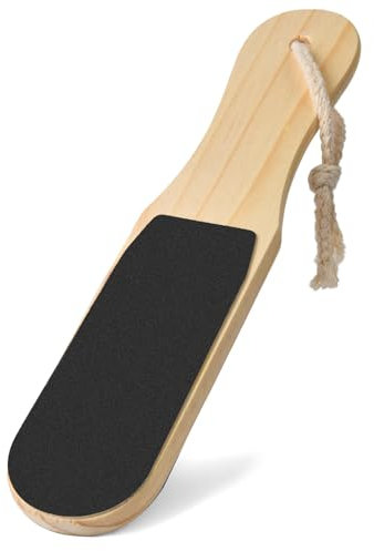 ACWOO Lima per Piedi, Professionale Piedi Attrezzi, Piede File per Pelle Morta, Doppia Faccia Raspa Piedi per Calli Duroni e Talloni Screpolati, Impugnatura Antiscivolo in Legno