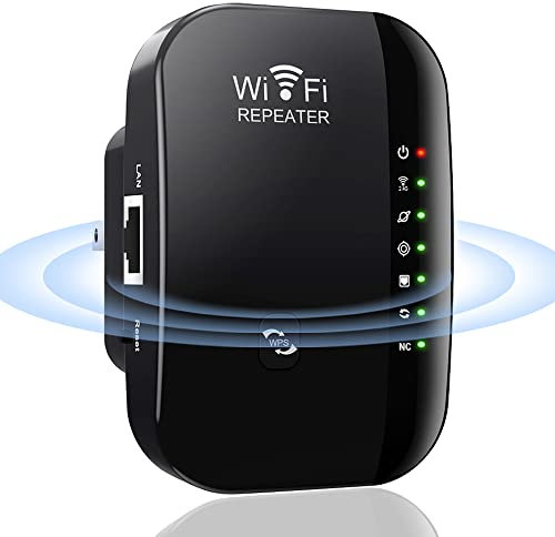 Repetidor WiFi Extensor WiFi Amplificador de Señal WiFi 2.4 GHz 300 Mbps WiFi Repeater con Repertidor/Ap Modo y la función WPS WiFi Extender LAN/WAN Puerto para Hogares Oficinas