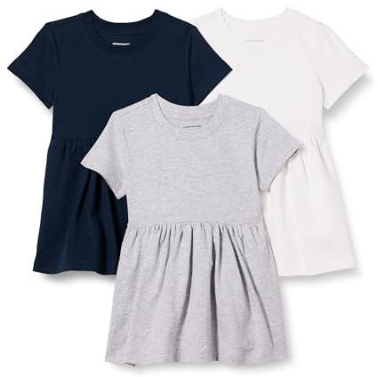 Amazon Essentials Niñas Vestido de Jersey de Manga Corta