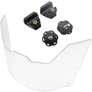 Cascos de viseras para niños y adultos, incluye clip, protector de ojos transparente profesional para fútbol americano
