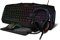 L33T Assassin's Creed Valhalla - Cuffie da gioco 4 in 1, con driver da 50 mm, con microfono, tastiera da gioco e mouse ottico con illuminazione RGB, tappetino per mouse antiscivolo, colore: Nero