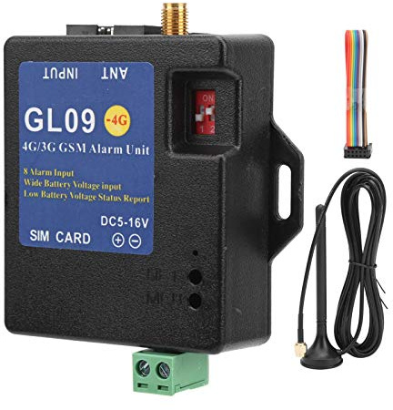 Module D'alerte, Système de sécurité D'alarme 4G/3G/GSM Module D'alerte Entrée 8 Canaux Faible Consommation pour la sécurité de L'entrepôt Domestique (Version UE)