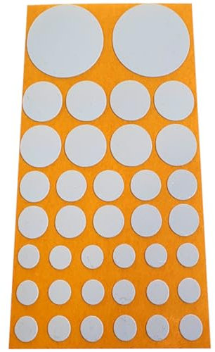 cyclingcolors 76x Abdeckkappen Selbstklebend 10mm 14mm 20mm 40mm Schrank Regal Bohrloch Abdeckung zum kleben schutzkappen, Aluminium