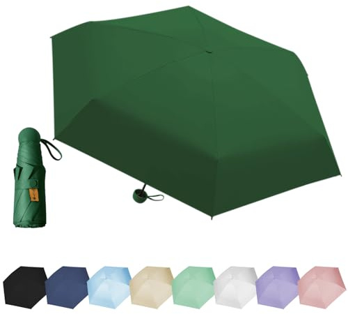 EEPLUYTY Mini-Regenschirm mit Sechs-Knochen - UV-Schutz und Sonnenschutz für den Außenbereich, praktisch und tragbar