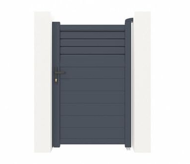 Casanoov Portillon 1m CARPATIA H.160cm aluminium gris