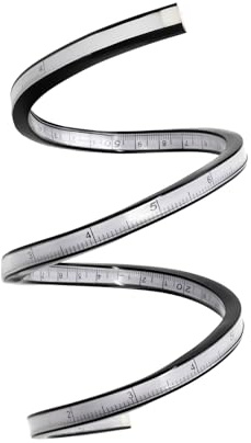 KEARING Règle courbe flexible, 60 cm, règle pliable pour dessin d'ingénierie, conception de vêtements