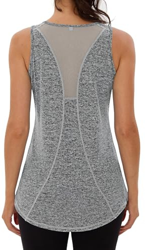 Wayleb Women Running Tank Top Sport Loose Racerback Workout Vest Sleeveless Quick Dry Gym Activewear S-3XL