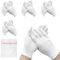 BORISCA 4 Pares Guantes Algodon Blanco Transpirables Guantes Blancos Algodon Verano Hidratantes para Hombre Mujer Reutilizables Cotton Protective Gloves para Hidratantes Manos Trabajo Dermatologicos