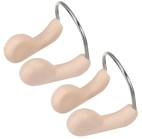 HEMOTON 2Stücke Nasenklammern für Schwimmer Wiederverwendbar Nasenschutz für Süß und Hautfreundlich Erstickungsschutz zu Reinigen