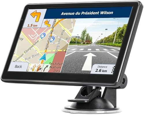 GPS Navigator for Car Truck RV, 7 Touchscreen GPS Navigation System, 2026 Map with Voice Guidance, Speed Alert, Red Light Warning, Custom Truck Routing, Free Lifetime Updates (Blue)
