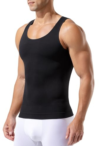Casey Kevin Canottiera Uomo Compressione Uomo Shapewear Canotta Contenitiva Snellente Intimo Sportivo Elasticizzato Fitness