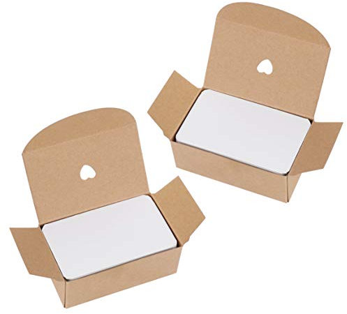 Blanko Papier Karten 200 Stück Mitteilungs-Karte Memory Wort Karten für Schule Home Office Supply