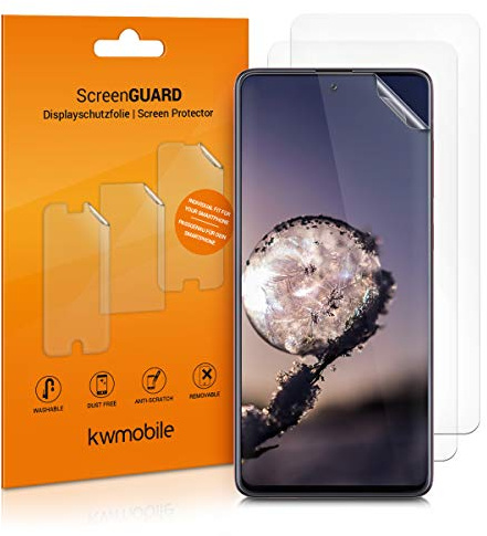 kwmobile 3X Displayschutzfolie kompatibel mit Samsung Galaxy A71 Folie - klare Schutzfolien Set in transparent