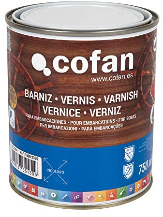 Cofan Barniz para Embarcaciones | Incoloro | Bote de 750 ml
