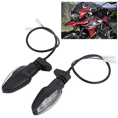Tefola Pairs Motorcycle Turn Signal Light, Motorbike Turning Indicators, Front LED Amber Indicators 12V Fit for TRIUMPH Tiger 800/1200