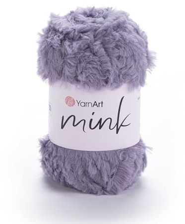 YarnArt Mink Soft Plush Yarn – 100% Polyamide, Ultra Soft & Fluffy Knitting Yarn for Amigurumi, Baby Blankets, Scarves & Cozy Crafts