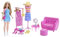 Barbie - Fashion-Set mit Puppe und Kleiderschrank-Set mit Kleidung, Zubehör und Lounge-Möbeln, langanhaltender Styling-Spaß, für Kinder ab 3 Jahren, HPL78