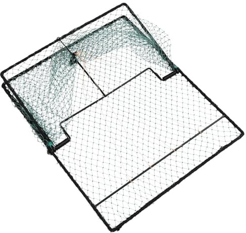 vidaXL Trampa para Aves de 50 x 60 cm con pestillos Que evitan escapatorias, Hecha de Material de Polietileno Duradero. Ideal para el Control de plagas en Espacios Exteriores, Herramienta para Cerca