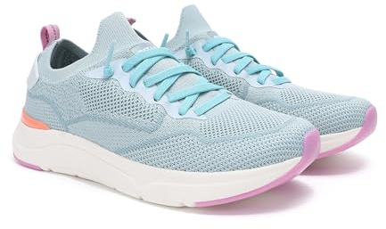 WALK IN PITAS | Cue Woman | Zapatillas de Mujer | Náuticos Casual | Mocasines | Zapatos sin Cordones | Deportivas Casuales | Calzado de Walkinpitas | Celeste 40