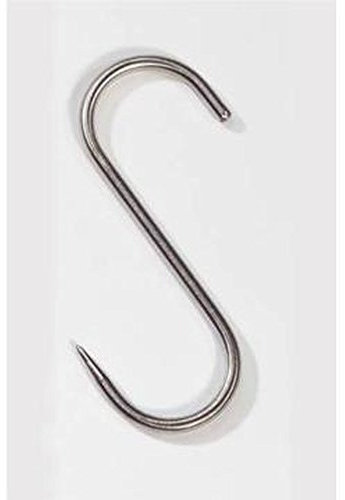 Akah 1 gancho de acero inoxidable, 60 kg, 160 x 6 mm, para carnicero, caza, romper carnicero, gancho para ahumar, gancho de acero inoxidable, carnicero, carnicero, carnicero, carnicero, tamaño grande