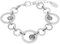 s.Oliver Armband Edelstahl Damen Armschmuck, mit Kristall, 17+3 cm, Silber, Kommt in Schmuck Geschenk Box, 2024268