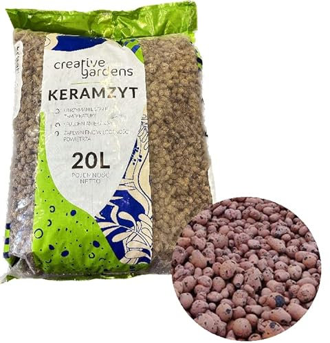 GT Prospect Home&Garden 20L Lightweight Expanded Clay Aggregate Hydroponic Growing Medium Orchid Clay Pebbles