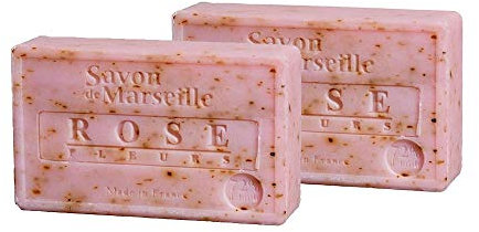 2 jabones de Marsella – Rosa – Fabricado en Francia