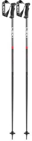 LEKI QNTM Bâtons de ski, noir-anthracite/rouge, 130 cm