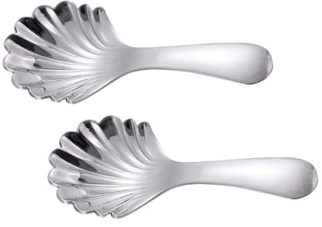 Alipis Cucchiaini Da Tè in Acciaio Inossidabile Resistenti 2 Cucchiai Con Manico Corto Per Zuccheriera Per Uso Domestico E Catering