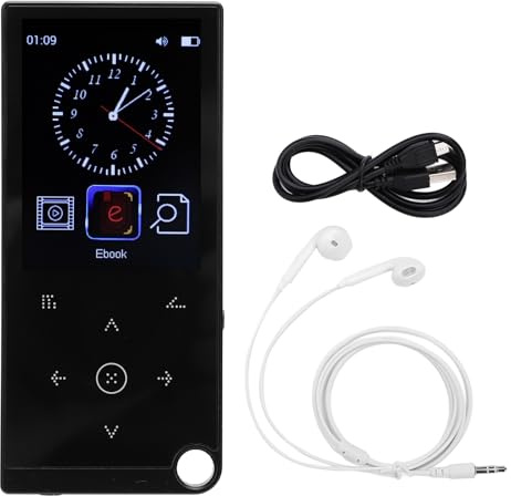 LOCADENCE MP3 Spelare Med Bluetooth, 2,4 Tum TFT Pekskärm MP4 Spelare, Hifi Stereo Music Player Support Upp Till 64 GB Med Hörlurar för MP3 WAV FLAC APE OGG
