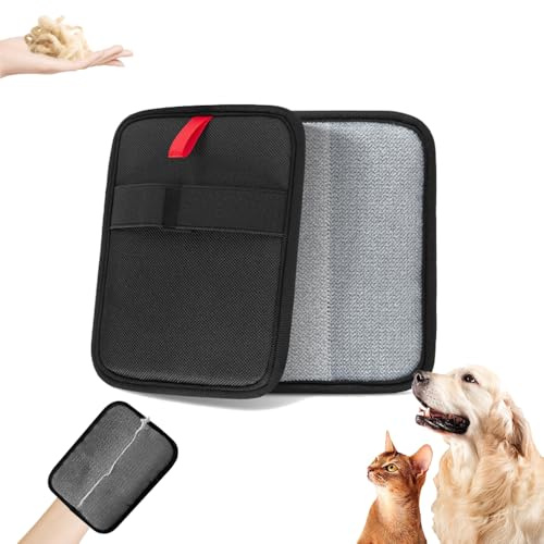 VOWOBEST Gant Anti-Poils pour Chiens et Chats, Gants électrostatiques réutilisables, pour Animaux domestiques, Tapis, Lits, canapés, draps, vêtements, Meubles, sièges Auto (1 pièce)