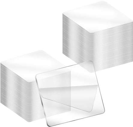 120 strisce adesive su entrambi i lati, nastro biadesivo extra forte, doppio lato per tappeti, piastrelle, cucina (quadrato, 5 x 5 cm)