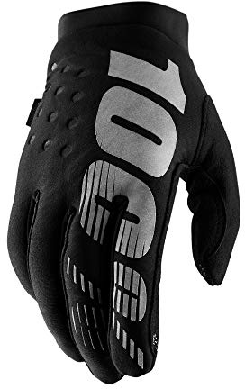 100% Brisker Glove - Women's Black/Grey, S