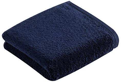 Vossen Vegan Life Handtuch 50 x 100 cm Marine blau
