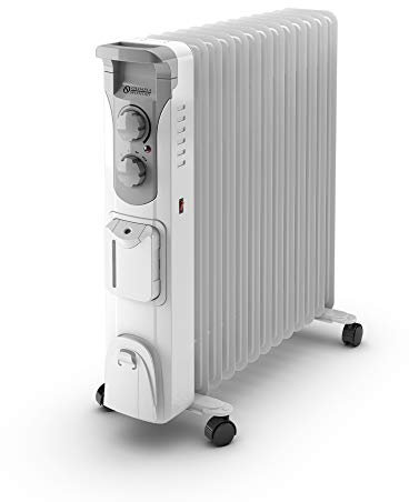 Olimpia Splendid 99298 Caldorad Humi 13 Ölradiator 2500 W mit Luftbefeuchter und Timer, Kunststoff
