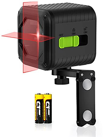 Zokoun Red Beam Laser Level, Cross Line Laser with Magnetic Bracket, Self-Leveling Vertical and Horizontal Line, Rotatable 360 Degree, NOT Recommended for Outdoor use(MD02RS Plus-Red)