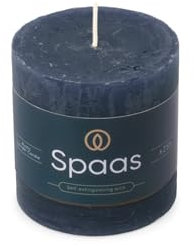 Spaas Candela pilastro in stile rustico 70/70 mm 25 ore, blu scuro