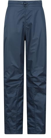 Mountain Warehouse Spray Women Waterproof Overtrousers | Breathable Ladies Short Regular Bottoms with Mesh Lining, Comfy Taped Seams Rain Pants with Half Leg Zip, For Wet Weather